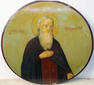 Russian Icon - Saint Venerable Gregory, Founder of Pelshem Monastery
