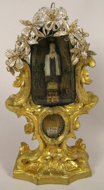 Reliquary monstrance with relic of Saint Teresa of Avila (of Jesus), Holy Patron of bodily ills