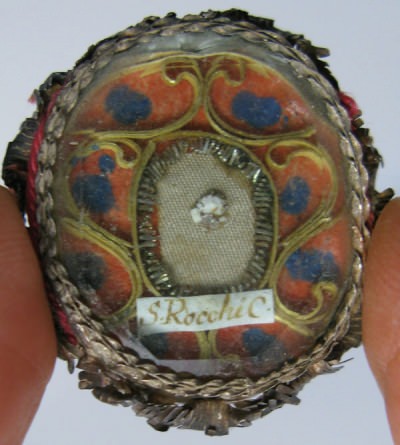 Reliquary theca with relic of Saint Roche (Rocco)