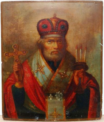 Russian Icon - Orthodox Bishop Saint