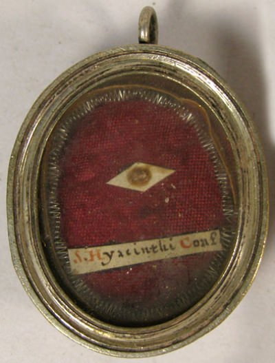 Theca with first class ex ossibus relic of Saint Hyacintha Mariscotti