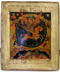 17c Russian Icon - The Archangel Michael, Chief Commander of the Heavenly Host (Protector from Invasion &amp; Civil War)