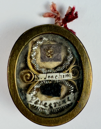 Reliquary theca with relics of St. Joachim &amp; St. Peregrine Laziosi