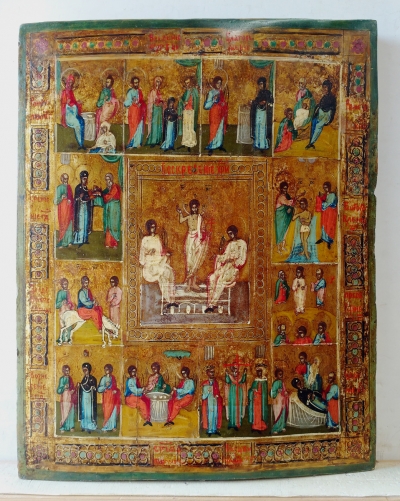 Russian Icon - The Resurrection &amp; Orthodox Feasts