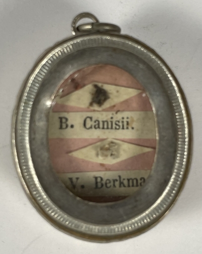 Dutch reliquary theca with relics of Jesuit Saints - St. Peter Canisius &amp; St. John Berchmans