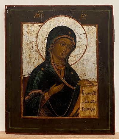 Russian Icon - The Virgin Mary from The Deesis Row