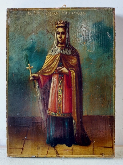 Russian Icon - St Princess-Martyr Alexandra of Rome