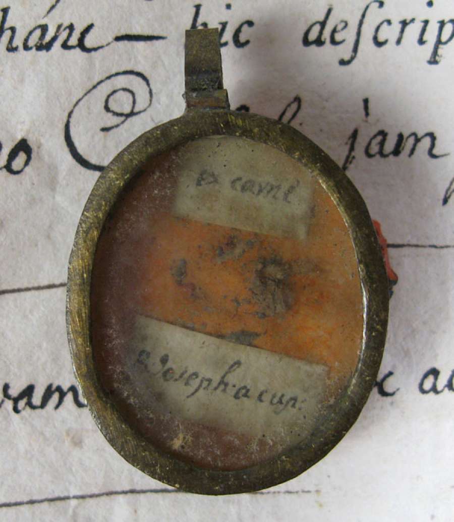 Russian Store Documented Theca With Relics Of Saint Joseph Of Cupertino