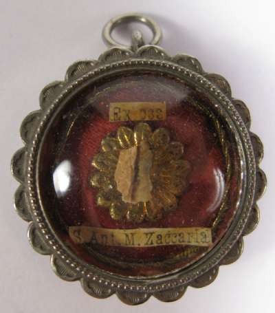 Reliquary theca containing relics of Saint Anthony Maria Zaccaria, Barnabites founder