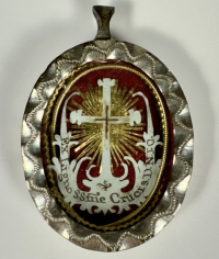 Reliquary theca with a relic of the True Cross of Jesus Christ