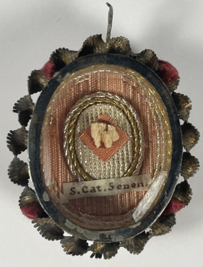 Reliquary theca with first-class relic of Saint Catherine of Siena, patron saint of Italy &amp; Europe