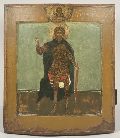17 century Russian Icon - St. Menas of Egypt