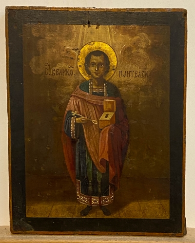 Russian Icon - The Unmercenary Healer Panteleimon (Pantaleon)