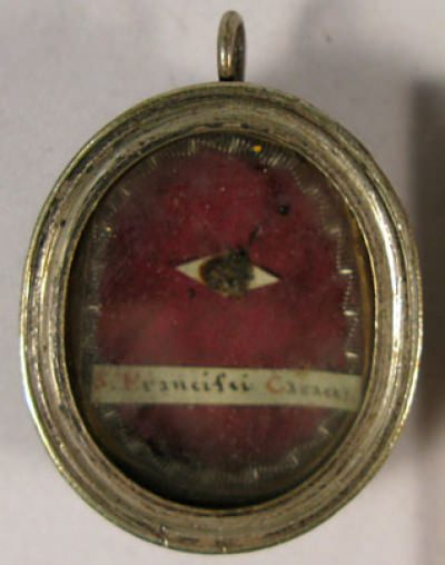 Theca with a first-class ex ossibus relic of Saint Francis Caracciolo