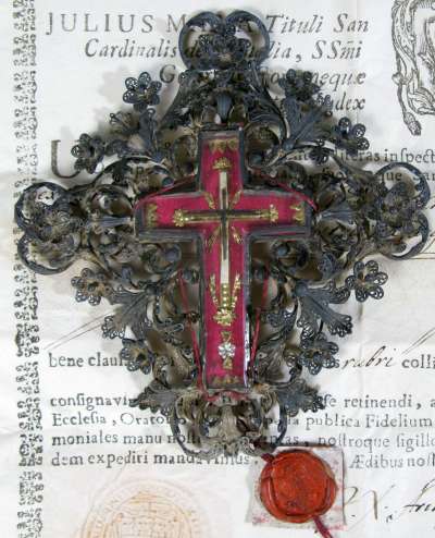 Documented Reliquary with a Passion Relic of the True Cross of Jesus Christ