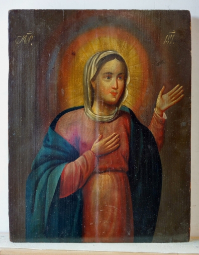 Russian Icon - The Virgin Mary from the Deisis Row
