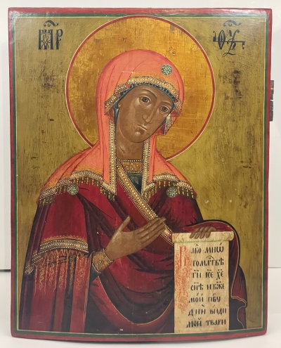 Large Russian icon - the Virgin Mary from the Deisis