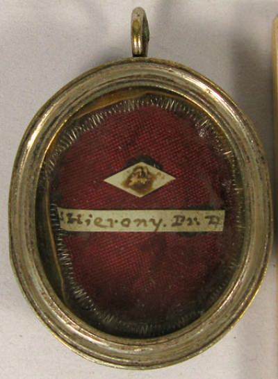 Theca with a first-class relic of Saint Jerome, Doctor of the Church
