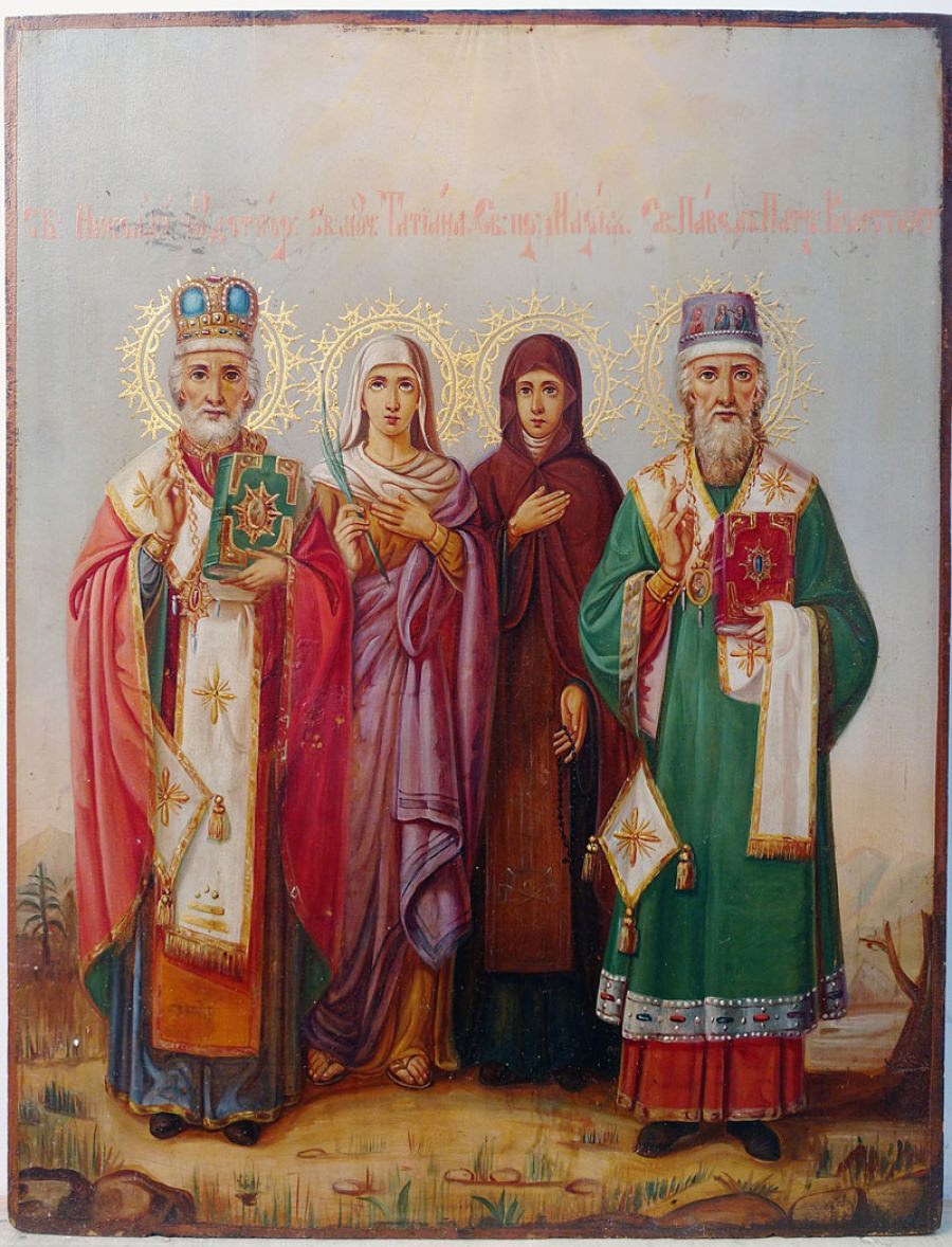 orthodox st russianstore russian icon depicting four orthodox saints orthodox st russianstore russian icon depicting four orthodox saints