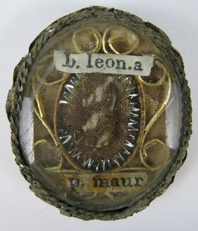 Reliquary theca with relics of Saint Leonard of Port Maurice