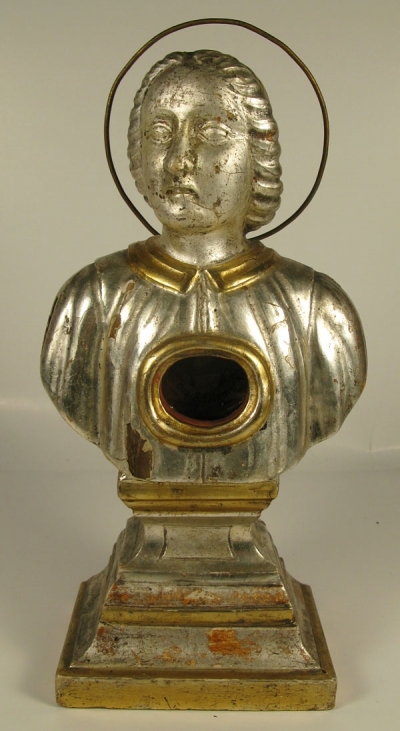 Reliquary bust with relics of St Dismas Martyr and the Pentient Thief