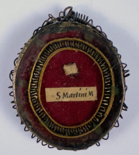 Reliquary theca with a relics of 2 Martyrs: St. Felicity of Rome &amp; St. Pope Martin I