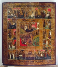Russian Icon - The Resurrection &amp; Orthodox Feasts
