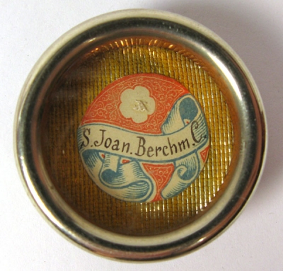 Reliquary theca with relic of St. John Berchmans, Patron of Students &amp; Altar Servers