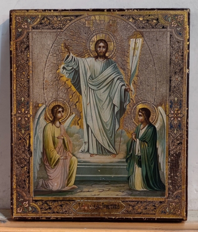 Russian Icon - The Resurrection of Christ