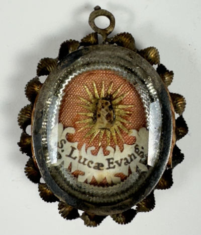Reliquary theca with relic of St. Luke the Evangelist