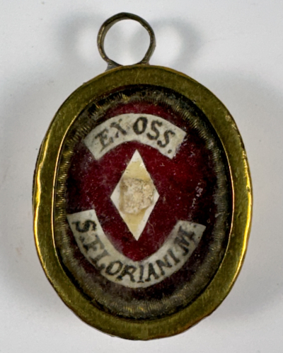 Reliquary theca with relic of St. Florian, Soldier Martyr, Patron of Firefighters