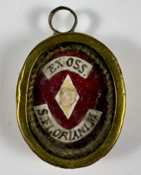 Reliquary theca with relic of St. Florian, Soldier Martyr, Patron of Firefighters