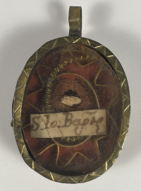 Reliquary theca with relic of St. John the Baptist, the Forerunner of Christ