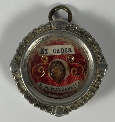 Reliquary theca with a relic of Saint Maria Domenica Mazzarello, founder of the Salesian Sisters