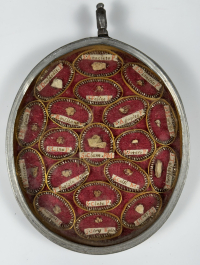 Reliquary theca with a relics of St. Pope Clement of Rome, Early Popes &amp; Selected Saints