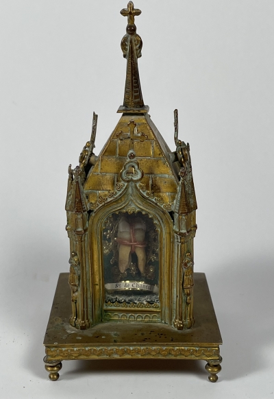 1903 Documented reliquary with a relic of St. Jane Frances de Chantal founder of the Congregation of the Visitation of Holy Mary (Visitandines)