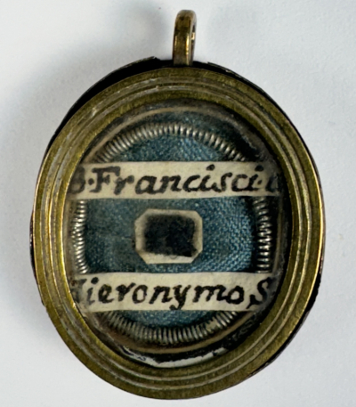 Reliquary theca with a relic of St. Francesco de Geronimo (Francis Jerome) S.J.