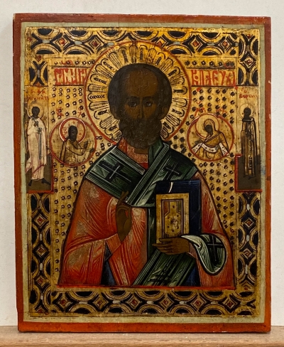 Russian Icon - Saint Nicholas the Wonderworker of Myra