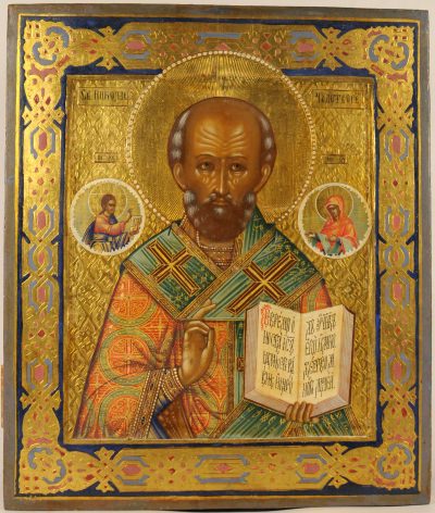 Russian Icon - Saint Nicholas, the Wonderworker of Myra