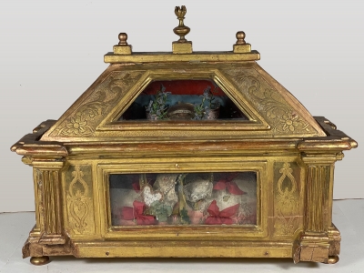 Reliquary Casket with Important Relics of Saint Gregory the Theologian &amp; Saint Basil the Great, the Cappadocian Fathers