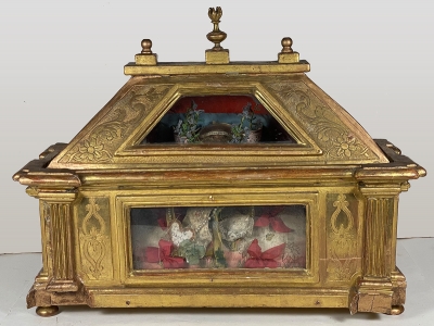 Reliquary Casket with Important Relics of Saint Gregory the Theologian &amp; Saint Basil the Great, the Cappadocian Fathers