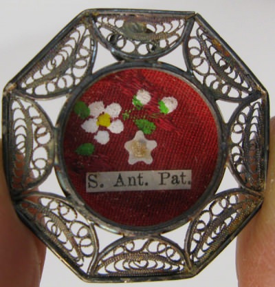 Reliquary theca with relics of Saint Anthony of Padua