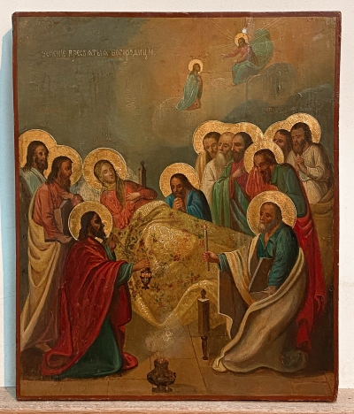 Russian Icon - The Dormition of the Most Holy Mother of God