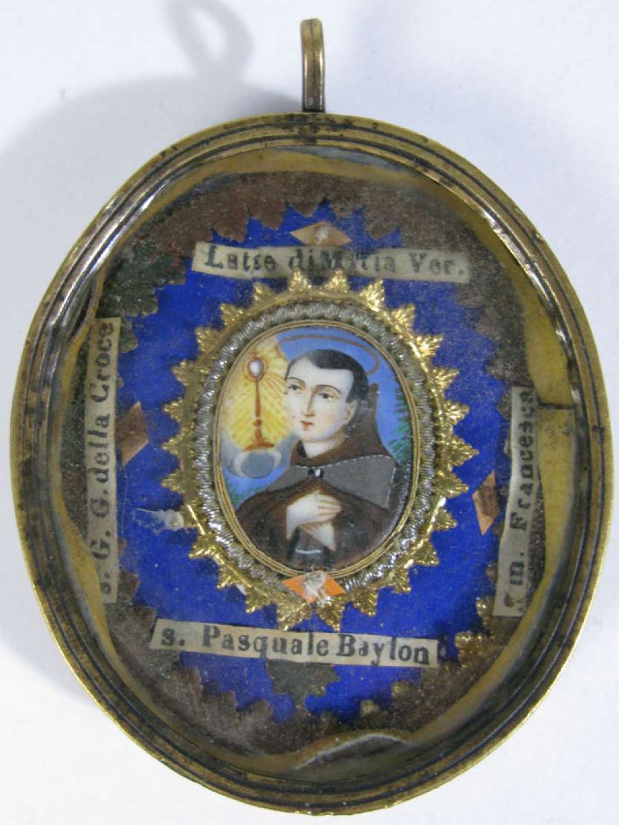 Russian Store Theca housing relic of Saint Paschal Baylon, Holy Milk