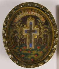 Large theca with relics from the Wood of the True Cross of Jesus Christ