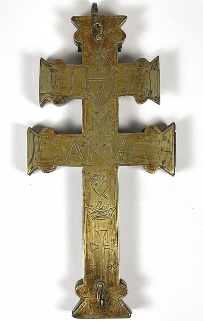 17-century Spanish Reliquary Cross - Vera Cruz de Caravaca