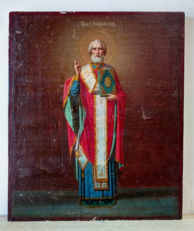 Russian Icon - St. Nicholas the Wonderworker of Myra