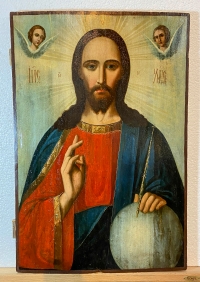 Large Russian icon - Christ Pantocrator