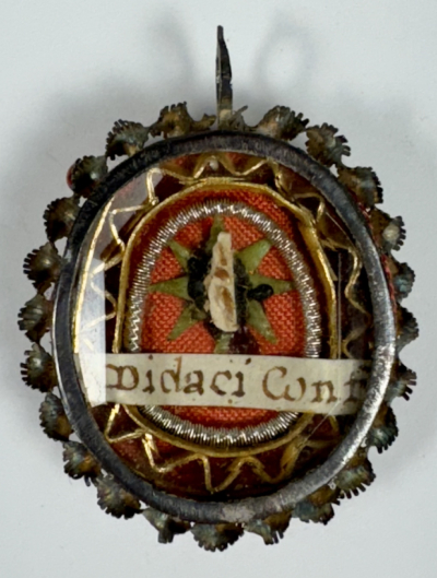 Reliquary theca with relic of St. Didacus of Alcalá O.F.M. (Diego de Alcalá)