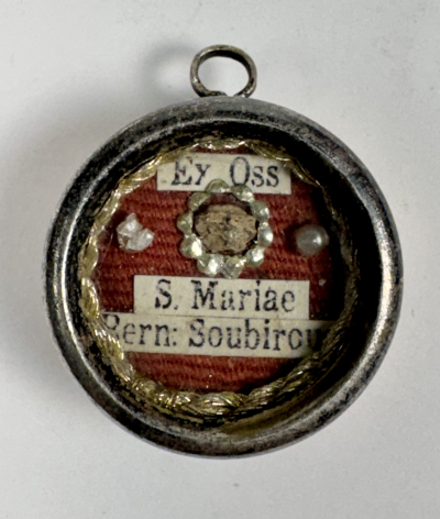 Reliquary theca with relic of St. Bernadette Soubirous
